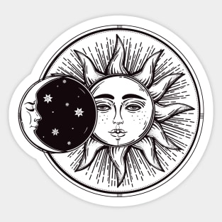 Sun and Moon Sticker